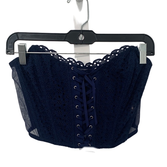 Victoria's Secret Other - Victoria's Secret Navy Lace Corset Bustier